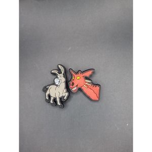 Donkey & Dragon lovers 2pc - Croc Charm/Jibbitz